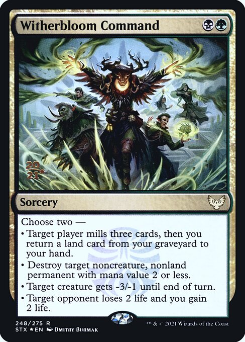Comando de Murchaflor — Strixhaven: School of Mages Promos 248s