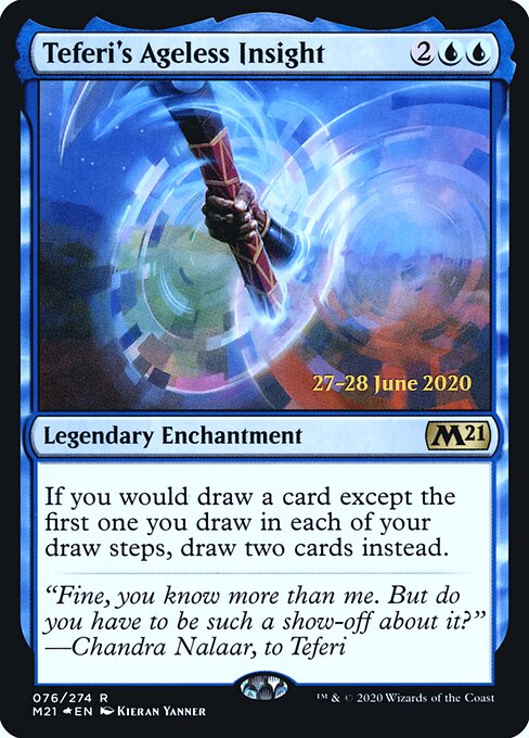 Percepção Atemporal de Teferi — Core Set 2021 Promos 76s