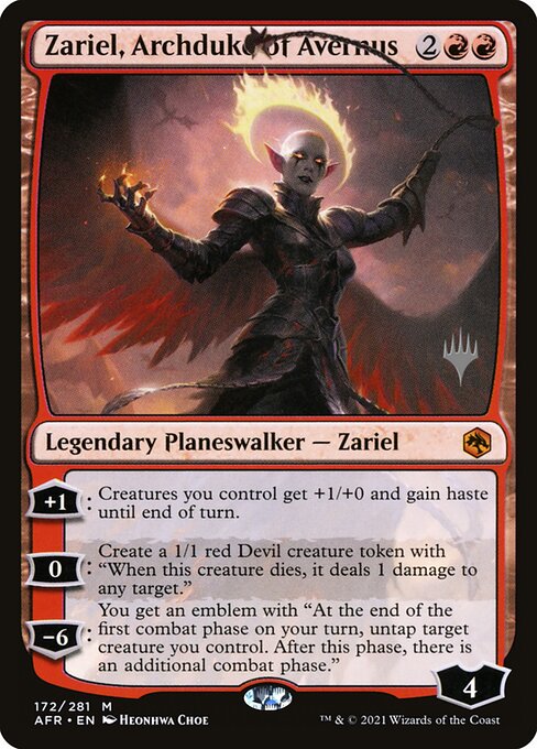 Zariel, Arquiduquesa de Avernus — Adventures in the Forgotten Realms Promos 172p