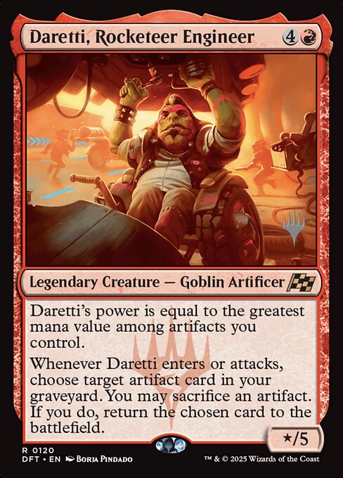 Daretti, Rocketeer Engineer — Aetherdrift Promos 120p