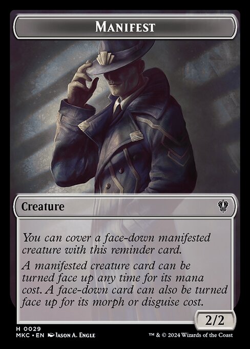 Manifest — Murders at Karlov Manor Commander Tokens 29