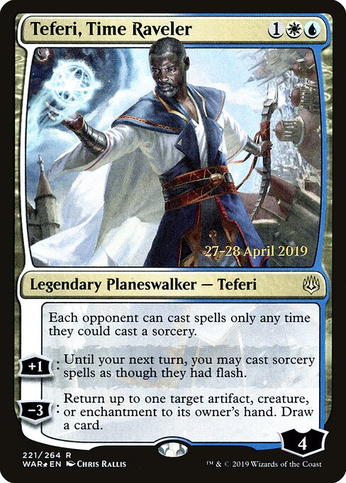 Teferi, Manipulador do Tempo — War of the Spark Promos 221s