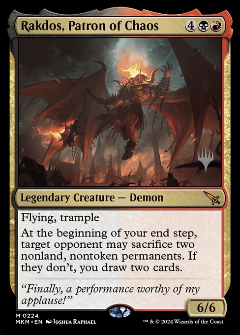 Rakdos, Patrono do Caos — Murders at Karlov Manor Promos 224p