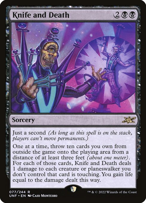 Knife and Death — Unfinity 77