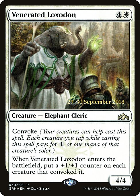 Loxodonte Venerado — Guilds of Ravnica Promos 30s