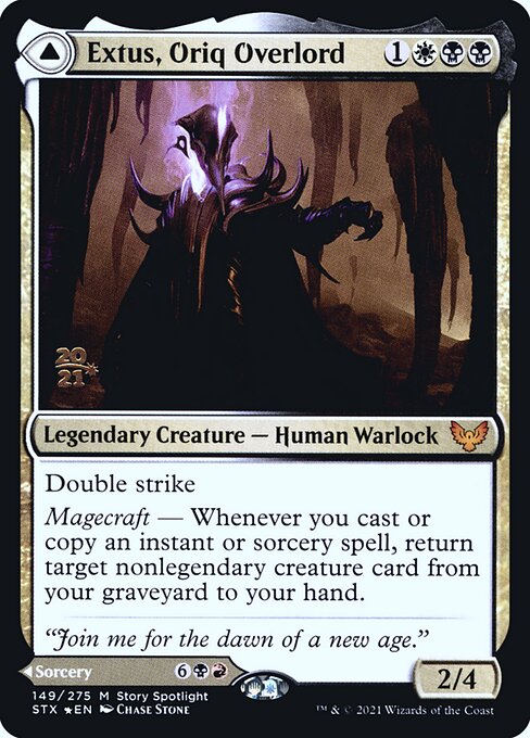 Extus, Oriq Overlord — Strixhaven: School of Mages Promos 149s