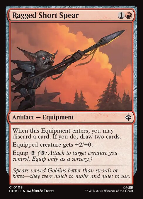 Ragged Short Spear — The Hobbit 108