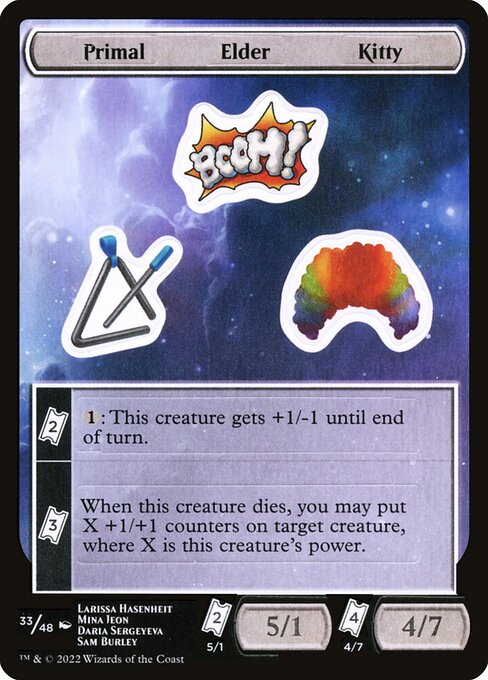 Primal Elder Kitty — Unfinity Sticker Sheets 33