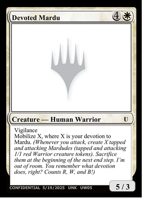 Devoted Mardu — Unknown Event UW05a
