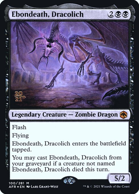 Morte de Ébano, Dracolich — Adventures in the Forgotten Realms Promos 100s