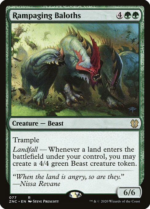 Baloths Enfurecidos — Zendikar Rising Commander 77
