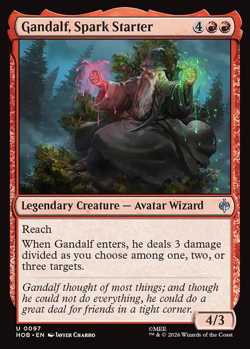 Gandalf, Spark Starter — The Hobbit 97