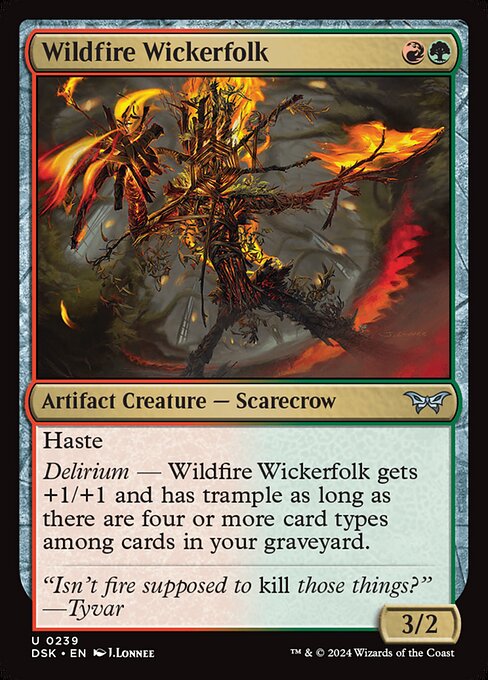 Wildfire Wickerfolk — Duskmourn: House of Horror 239