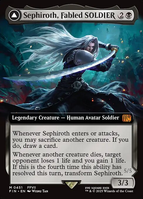 Sephiroth, Fabled SOLDIER — Final Fantasy 451