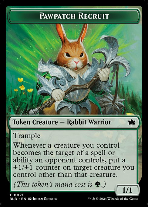 Pawpatch Recruit — Bloomburrow Tokens 21