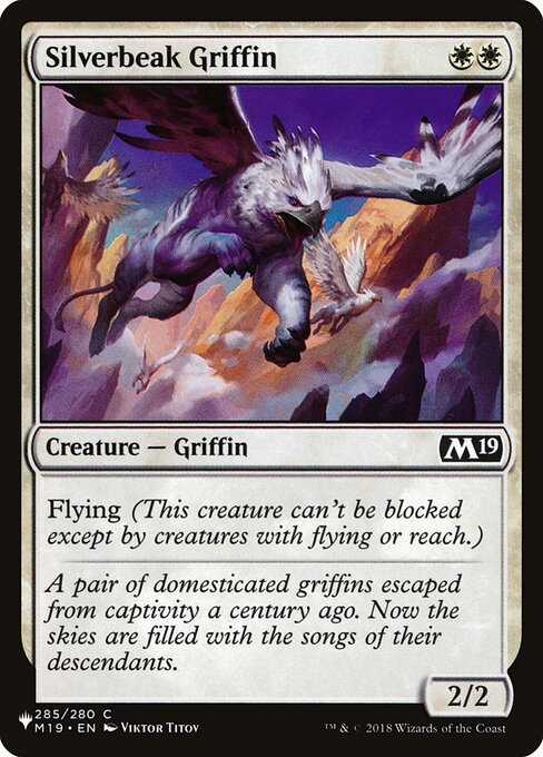 Grifo Bico-de-prata — The List M19-285