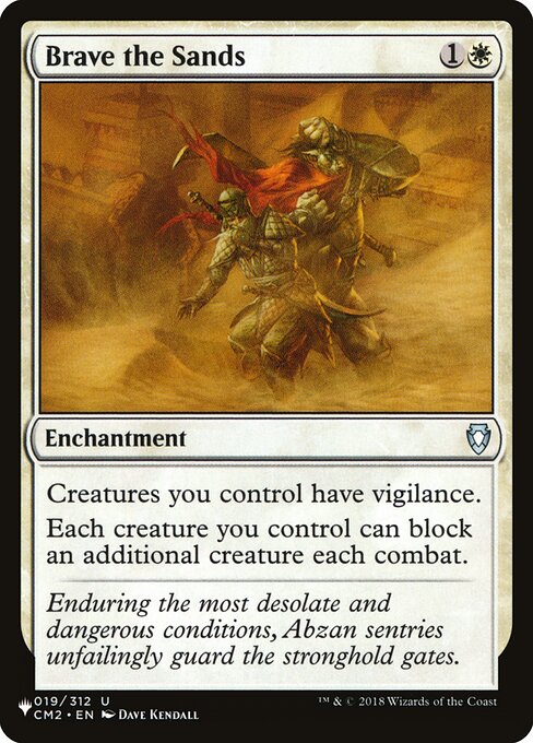 Resistir às Areias — The List CM2-19