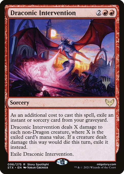 Intervenção Dragônica — Strixhaven: School of Mages Promos 96p