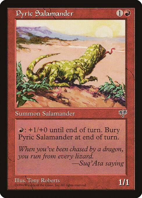 Salamandra Pirética — Mirage 187