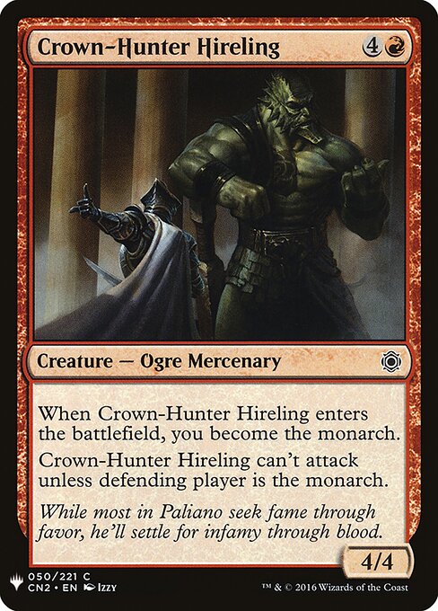 Crown-Hunter Hireling — The List CN2-50