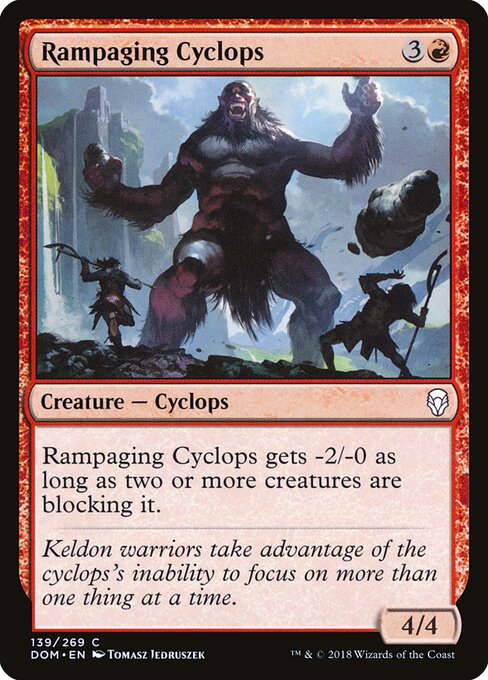 Ciclope Enfurecido — Dominaria 139