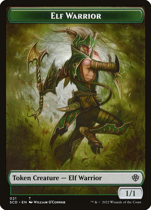 Elf Warrior — Starter Commander Deck Tokens 21