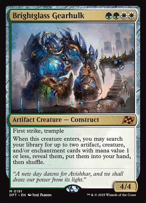 Brightglass Gearhulk — Aetherdrift Promos 191p