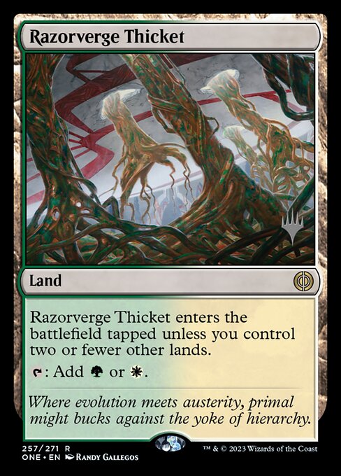 Bosque das Margens Cortantes — Phyrexia: All Will Be One Promos 257p