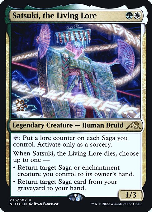 Satsuki, o Conhecimento Vivo — Kamigawa: Neon Dynasty Promos 235s