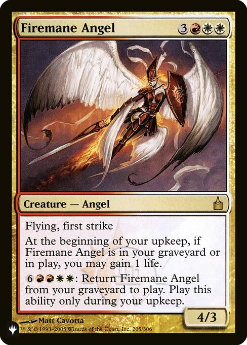 Anjo Cabeleira de Fogo — The List RAV-205