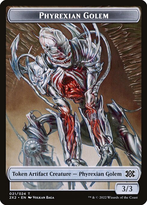 Phyrexian Golem — Double Masters 2022 Tokens 21