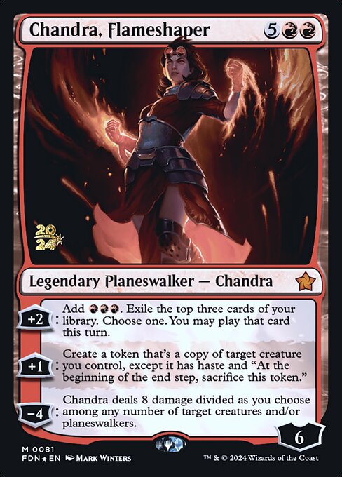 Chandra, Flameshaper — Foundations Promos 81s