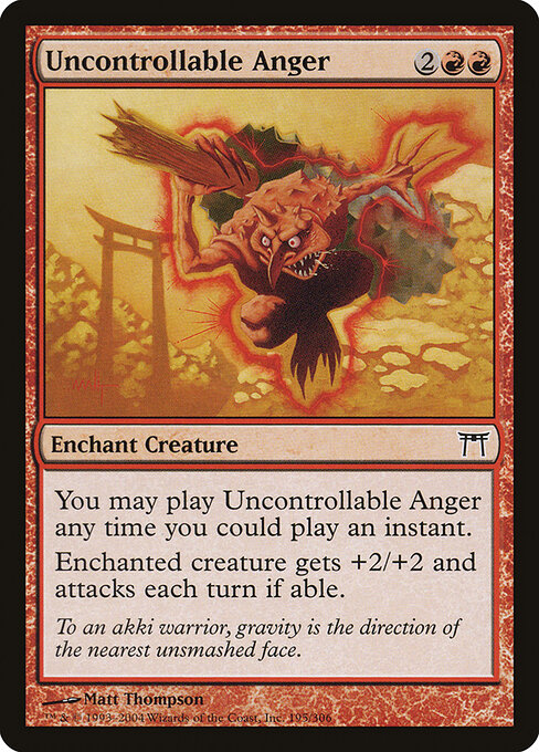 Ira Incontrolável — Champions of Kamigawa 195
