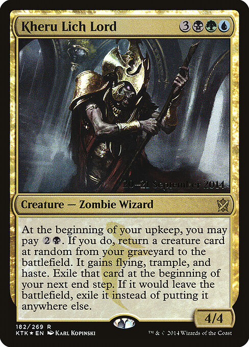 Senhor Lich de Kheru — Khans of Tarkir Promos 182s