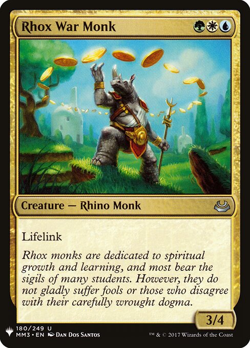Monge de Guerra Rhox — The List MM3-180