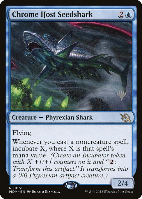 Tubarão-casulo da Hoste de Cromo — March of the Machine Promos 51p