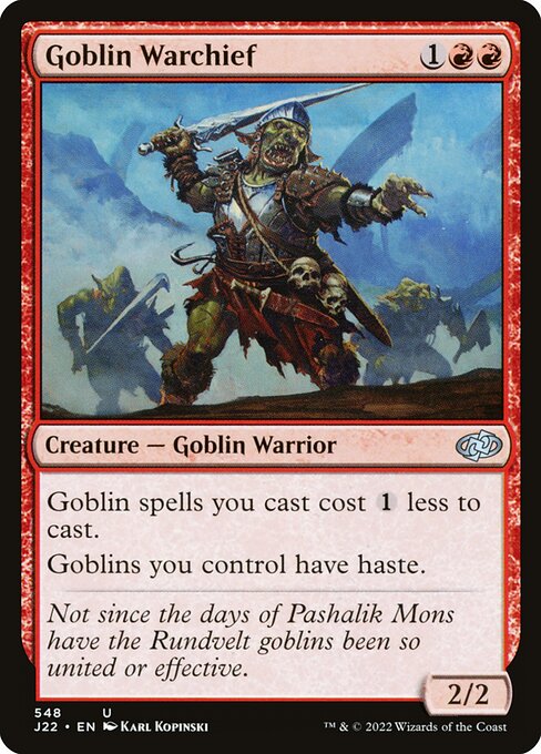 Comandante de Guerra Goblin — Jumpstart 2022 548