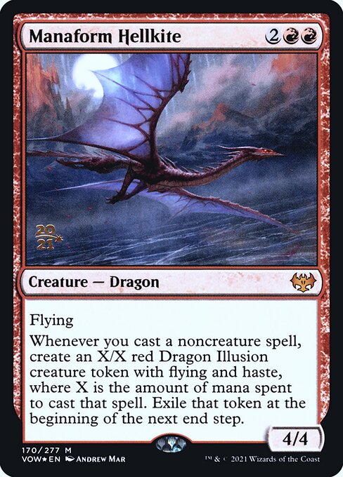 Dragão Avérneo Manaforme — Innistrad: Crimson Vow Promos 170s