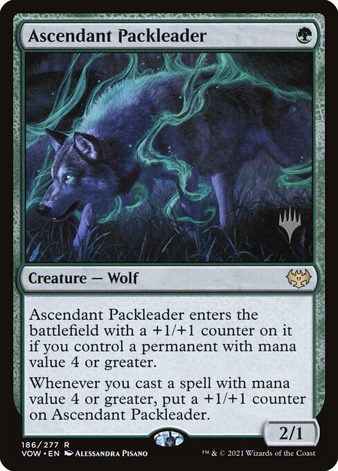 Líder de Alcateia em Ascensão — Innistrad: Crimson Vow Promos 186p