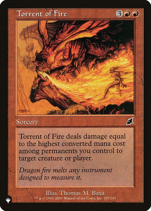 Torrente de Fogo — The List SCG-107
