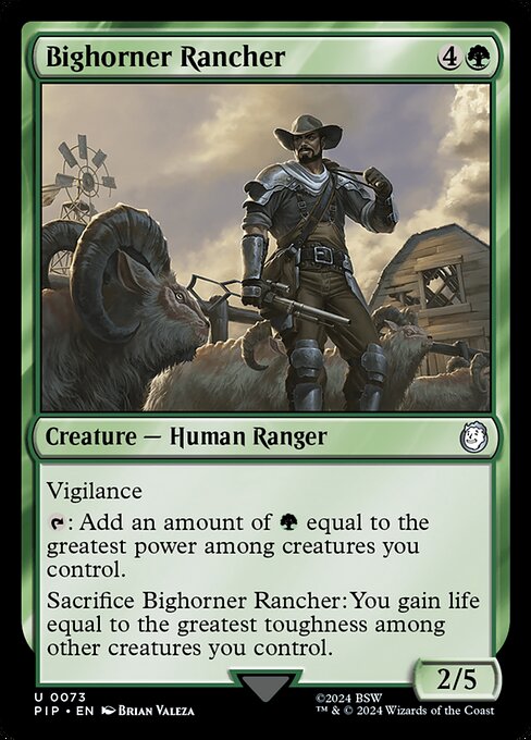 Bighorner Rancher — Fallout 73