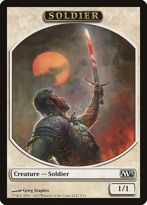 Soldier — Magic 2013 Tokens 3