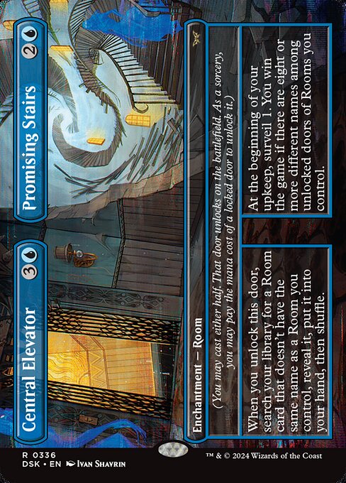 Central Elevator // Promising Stairs — Duskmourn: House of Horror 336
