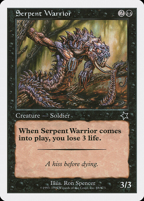 Guerreiro Serpente — Starter 1999 88
