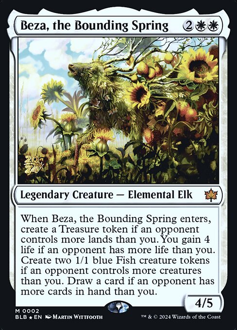 Beza, the Bounding Spring — Bloomburrow Promos 2s