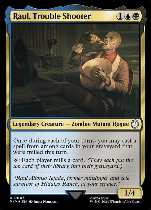 Raul, Trouble Shooter — Fallout 643