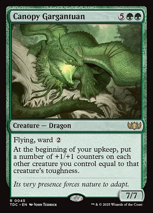 Canopy Gargantuan — Tarkir: Dragonstorm Commander 45