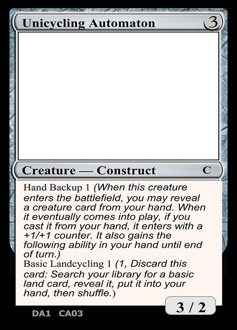 Unicycling Automaton — Unknown Event CA03