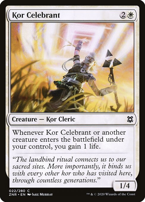 Celebrante Kor — Zendikar Rising 22