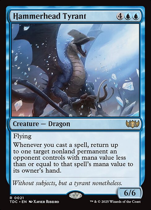 Hammerhead Tyrant — Tarkir: Dragonstorm Commander 21